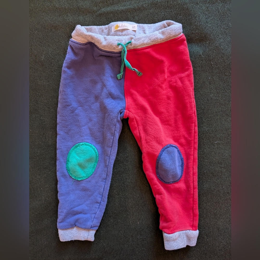 Baby Boden Red and Blue Kids Joggers